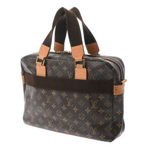 Louis Vuitton Monogram Sac Brown Bosphore Bag Shoulder Canvas